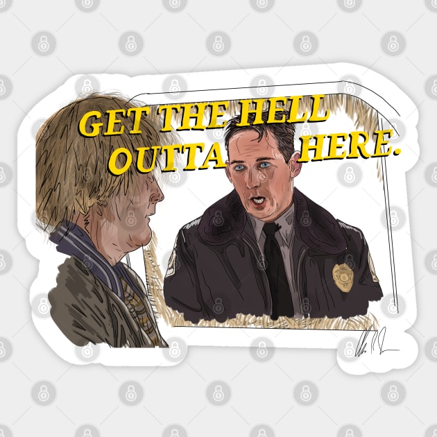 Dumb & Dumber: Get the Hell Outta Here Sticker by 51Deesigns